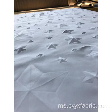 bintang 3d emboss polyester microfiber fabric